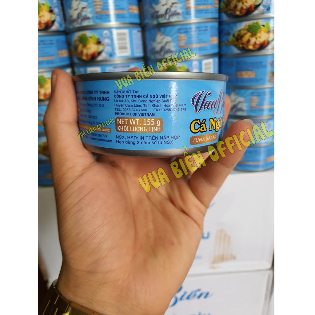 CÁ NGỪ SALAD VUA BIỂN CHÍNH HÃNG - TUNA SALAD 155g - HSD 04/10/2025