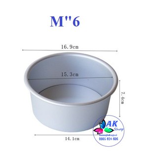 Khuôn tròn đế liền 16cm