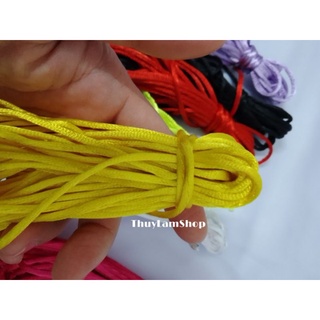Combo 5m dây dù bóng màu đỏ size 3mm