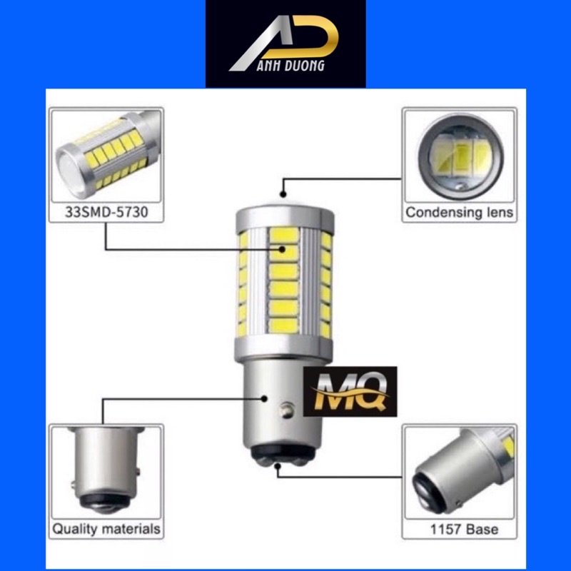 Đèn Led Hậu 33 Tim Led Bi Cầu Chớp Nháy