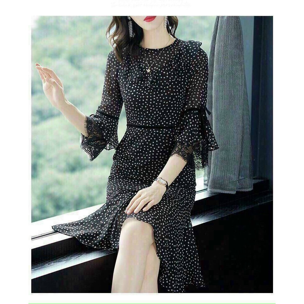 ĐẦM XÒE TAY LOE PHỐI REN DỄ THƯƠNG - K142