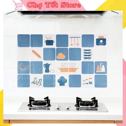 Giấy dán tường nhà bếp, cách nhiệt chống bắn dầu mỡ 2459 Chợ Tốt Store