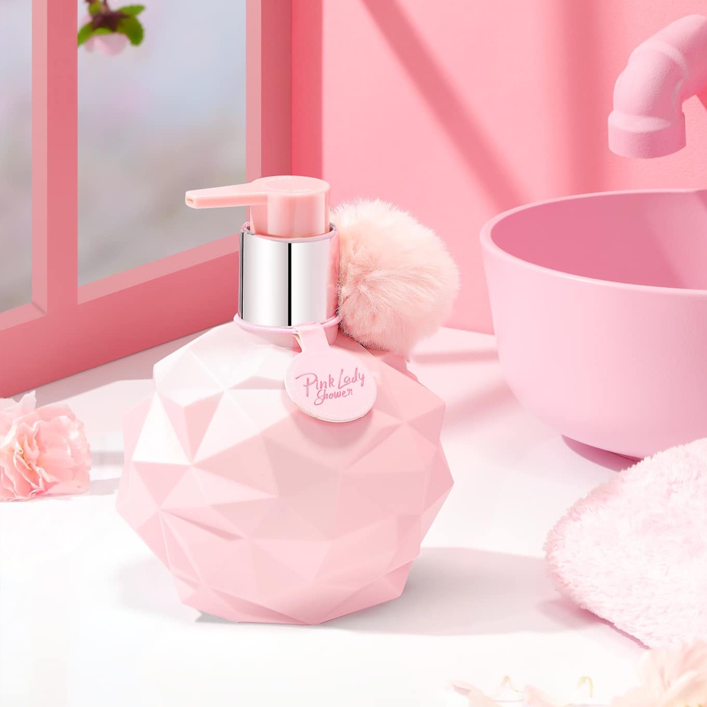 Sữa tắm trắng hương nước hoa Pink Lady Acosmetics , dưỡng trắng da toàn thân mịn màng,  300ml