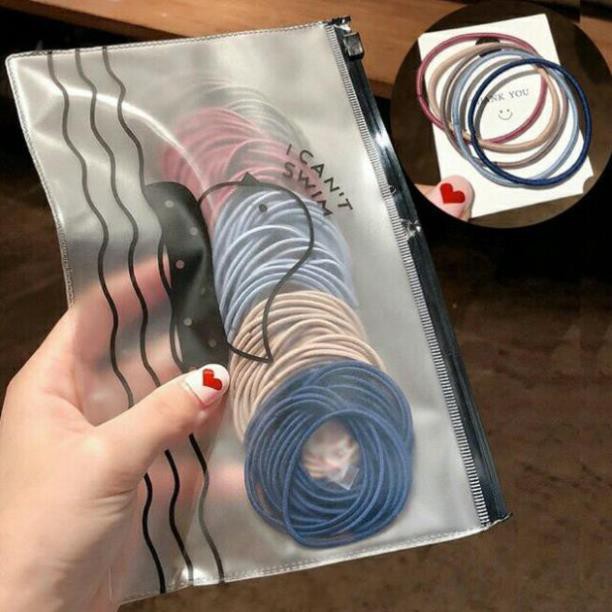 Sét 100 dây buộc tóc