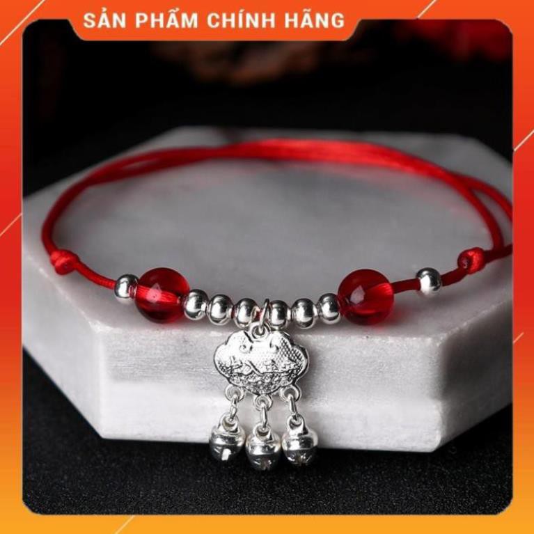 [Bản Mới Nhất] Lắc chân nữ chỉ đỏ cầu may mắn đính hạt phong cách Hàn Quốc 14 mẫu JL64