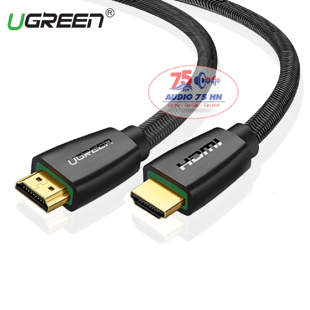 Cáp HDMI UGREEN 2.0 HD118 Support 3D, 2K/144Hz, 4K/60Hz - Tích Hợp Ethernet Bọc Lưới Cao Cấp