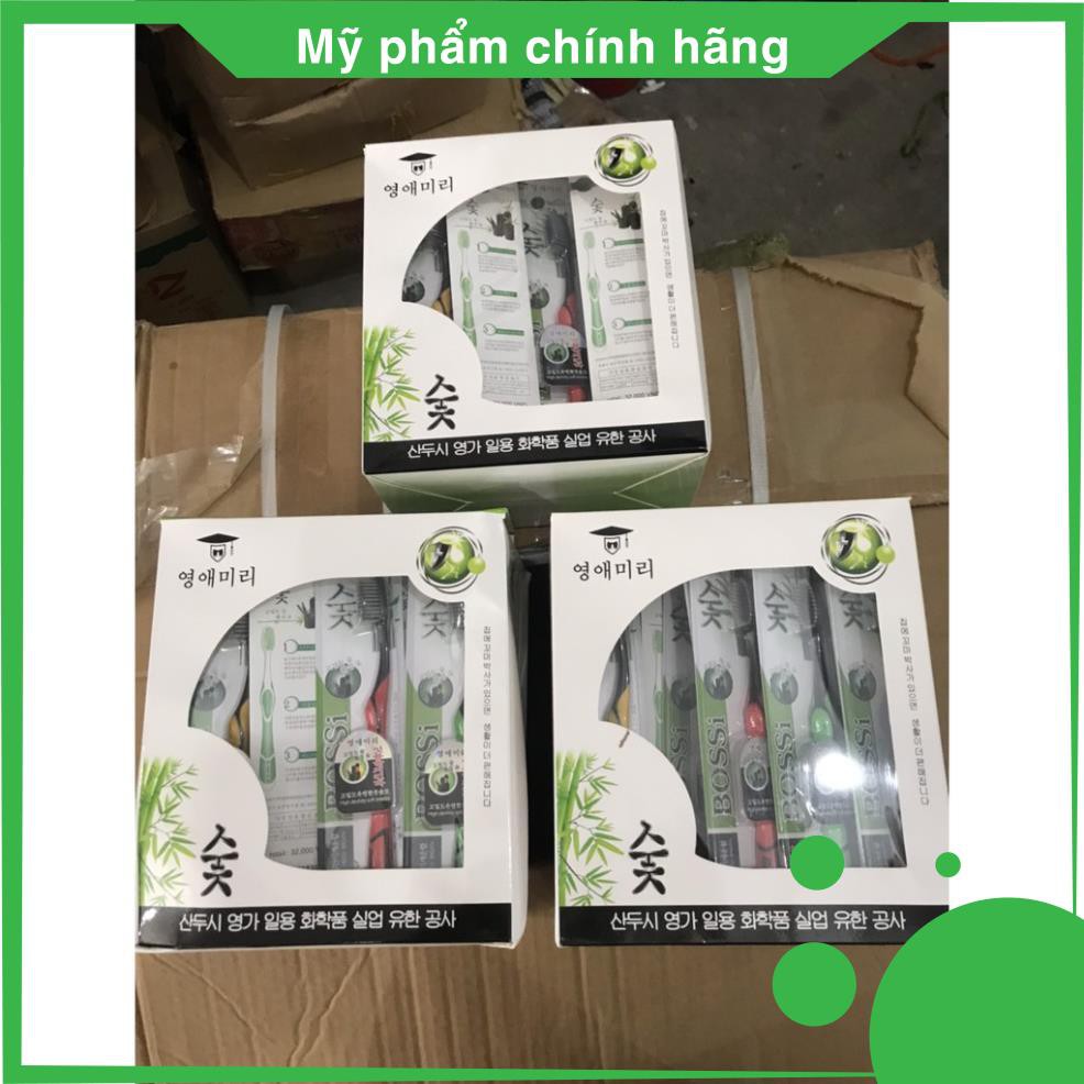 [GIÁ HỦY DIỆT] Bàn Chải Đánh Răng Than Tre Hoạt Tính Hàn Quốc BOSSI NO921 (không chọn mầu)