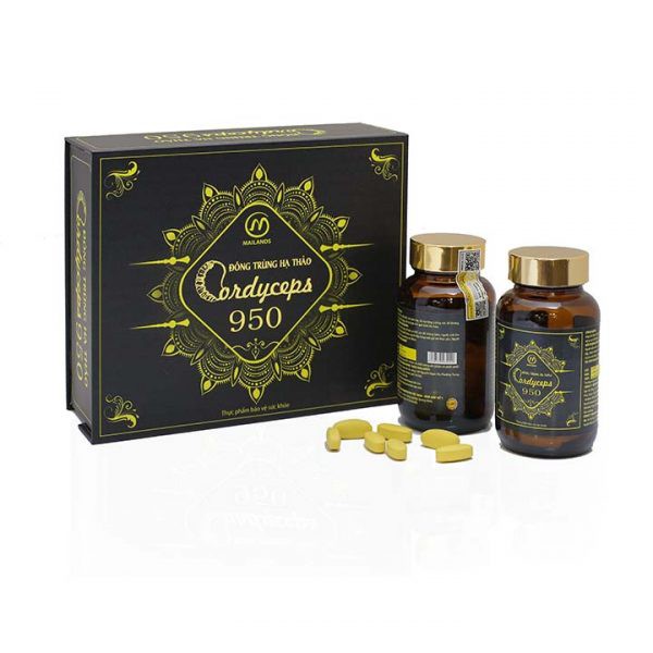 [Chính Hãng] Viên Đông trùng hạ thảo Cordyceps 950 (Hộp 60 viên) Mailands