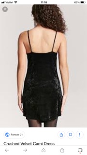Đầm 2 dây nhung f21