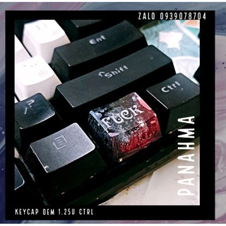 [Sẵn hàng] Nút Keycap OEM profile Ctrl - Keycap Nút bàn phím chữ cái 1.25u đỏ đen