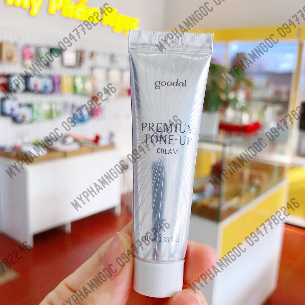 [Mini 10ml] Kem Dưỡng Trắng Da Và Nâng Tone Da Tức Thì Goodal Premium Snail Tone-Up Cream