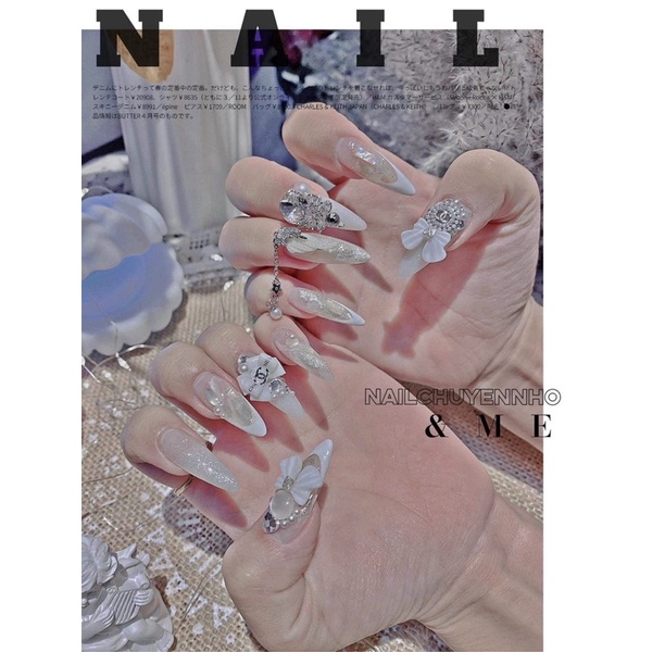 Charm nơ chanel gắn móng nail  HOT ( túi 20 cái )