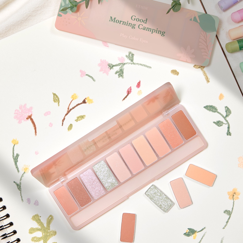 Bảng Phấn Mắt 10 Ô Etude House Play Color Eyes Good Morning Camping