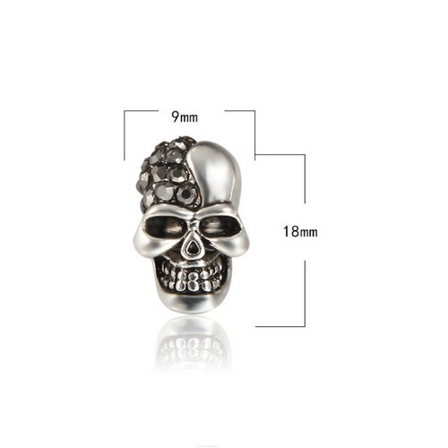 Bông Tai Nam Châm Hình Đầu Lâu Ko Cần Bấm Lỗ Tai Titan Ko Đen TT 3259 - 1 Chiếc