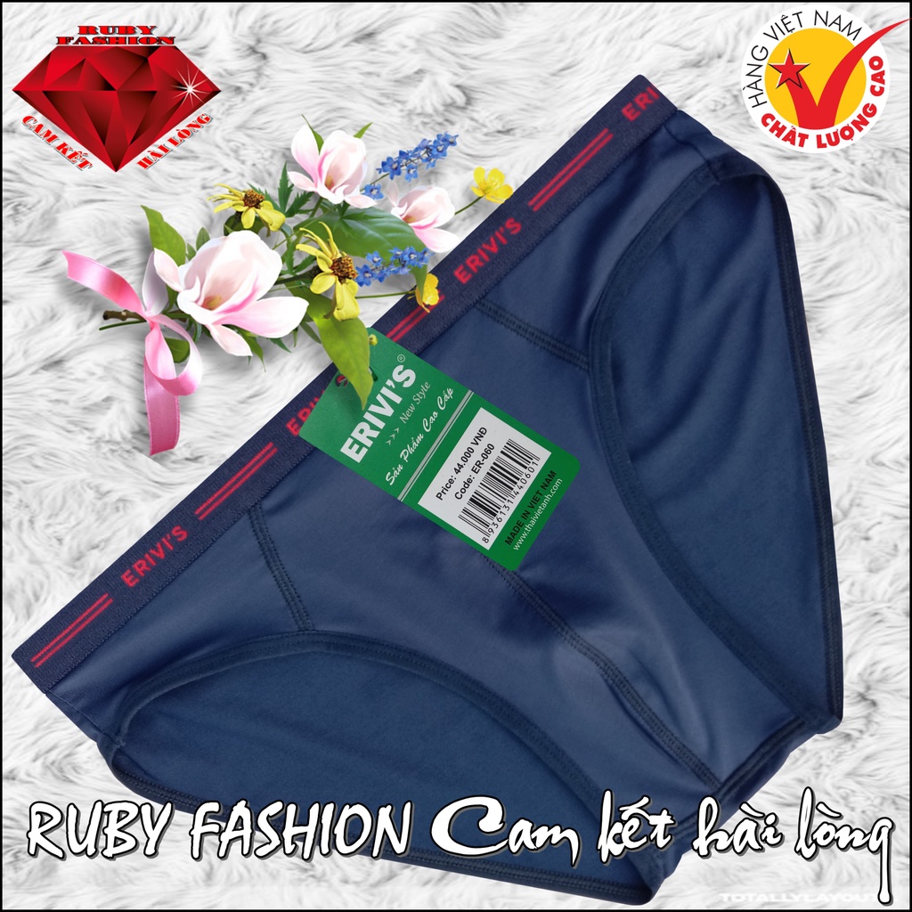 Combo 5 Quần lót nam ERIVIS Thun lạnh, lưng bản nhỏ - Hàng Việt Nam chất lượng cao
