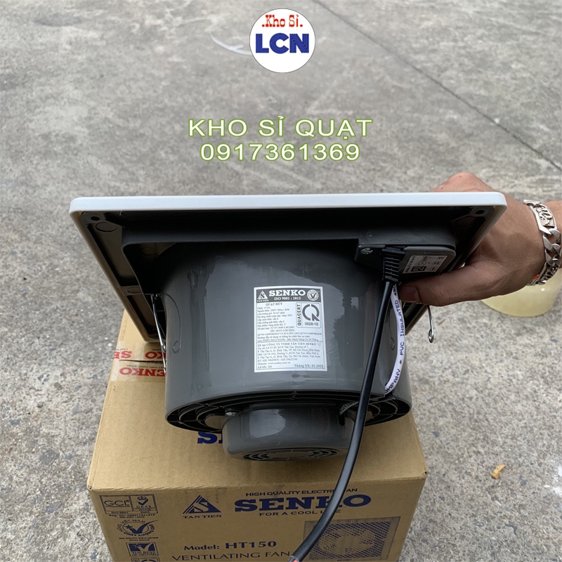 Quạt Hút Trần Senko HT150 (30W) FREESHIP Quạt Hút Âm Trần Hút 1 chiều