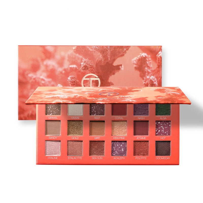 18 color eye shadow matte pearlescent cosmetic box