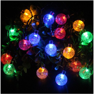 Dây đèn LED 7 màu 10met chạy bằng điện dùng trang trí không gian , giáng sinh, cherry ball