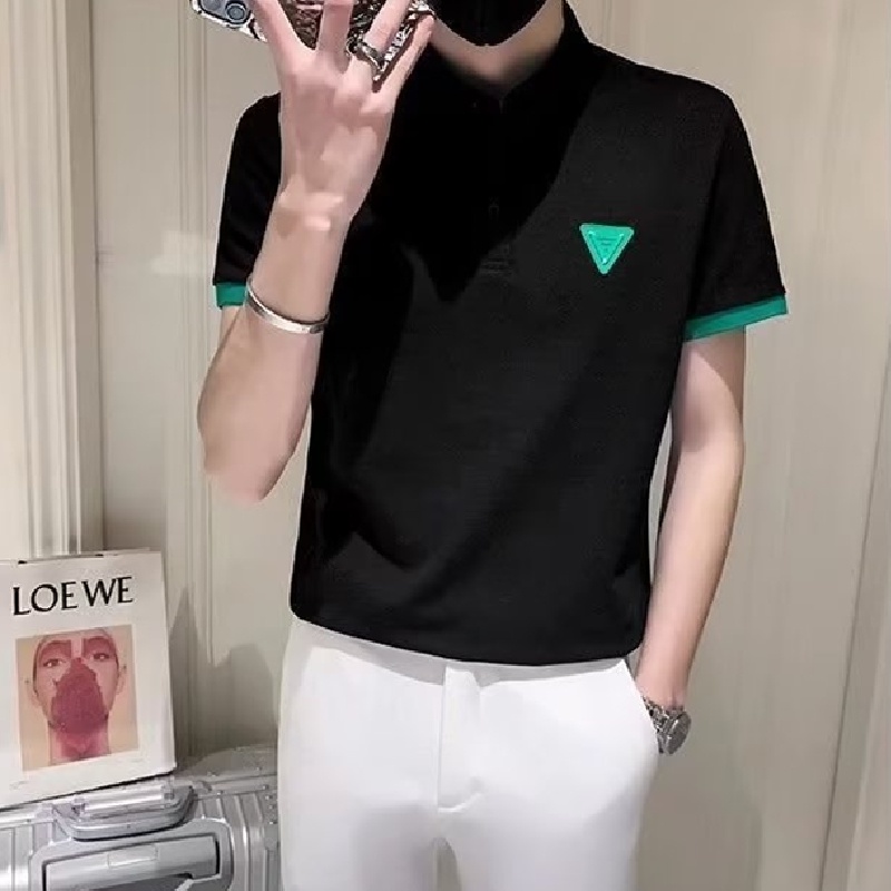 Áo Thun polo Ngắn Tay Dáng Rộng Thoải Mái Thời Trang Hàn Quốc Cho Nam Cỡ M-3XL