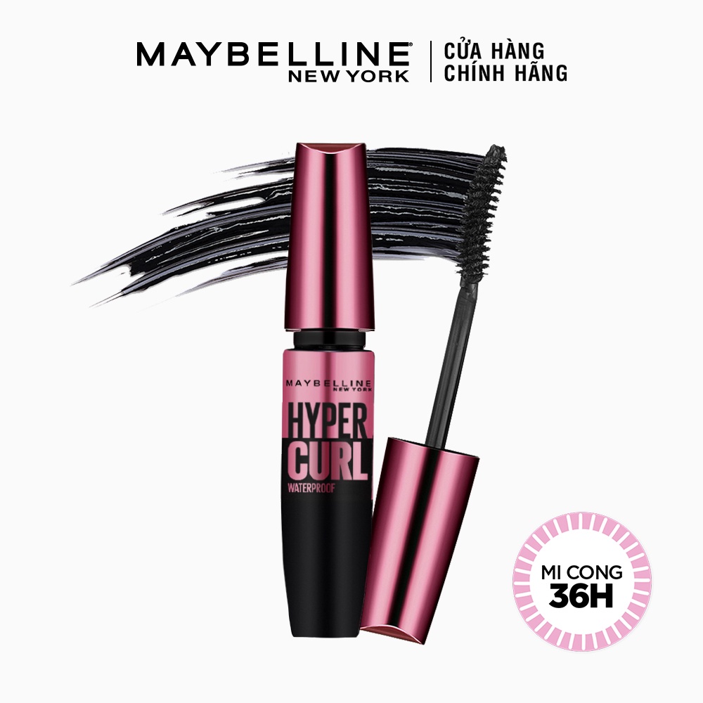 Mascara chuốt mi siêu dày dài và giữ mi cong Maybeline sản phẩm cao cấp của mỹ