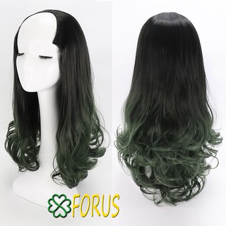 Tóc kẹp U ombre Xanh rêu KU-9123A ❤️FREESHIP❤️Sỉ 145k