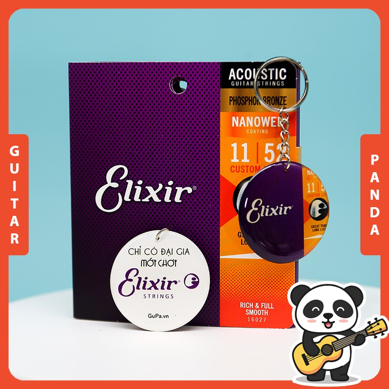 [Chính hãng USA] Dây Đàn Guitar Elixir Cao Cấp Dành Cho Guitar Acoustic Chất Âm Đỉnh Của Đỉnh Guitar Panda