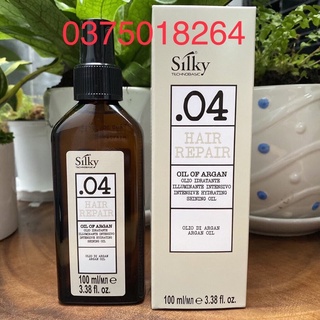 Tinh dầu phục hồi tóc hư tổn Silky Argan Oil 100ml-NEW