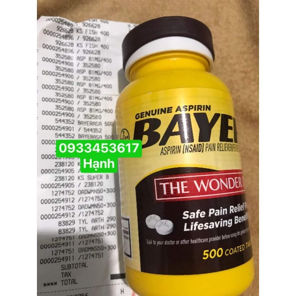 hộp đựng Báyer 500 viên