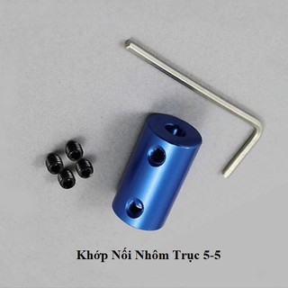 Khớp Nối Nhôm Trục 5-5mm, khớp nối cứng