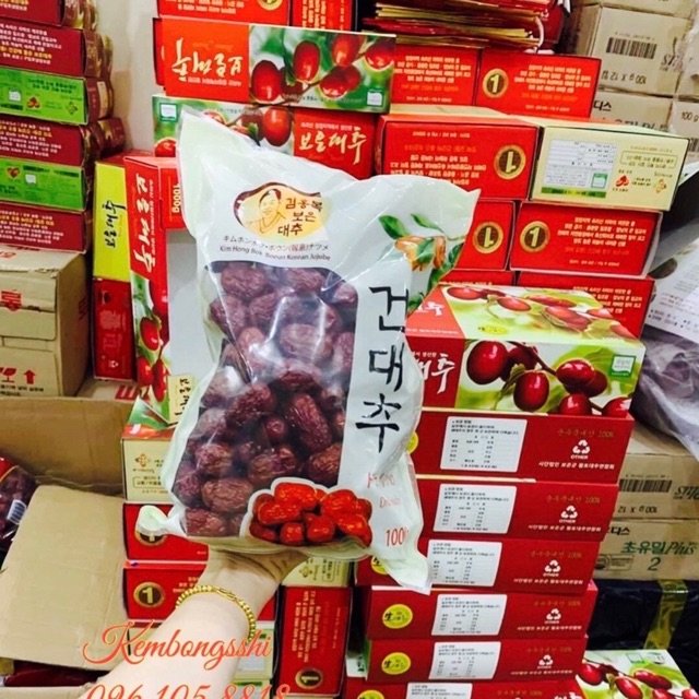 [HÀNG MỚI VỀ] Táo Đỏ Sấy Khô Hộp 1kg Hàn Quốc DATE 2025