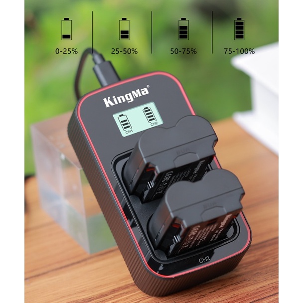 Pin sạc Ver 3 Kingma cho Fujifilm NP-W235 (Sạc nhanh - Cổng Type C)