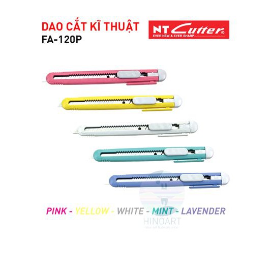 Dao rọc giấy FA-120P NT- CUTTER màu pastel
