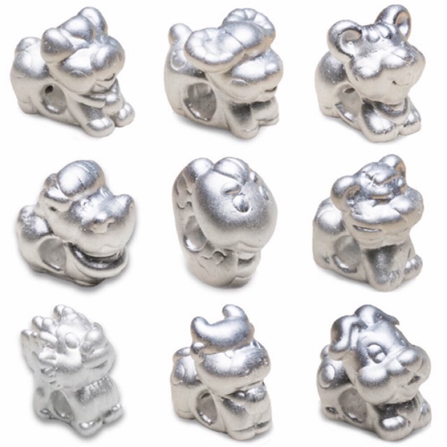 Charm bạc 12 con giáp