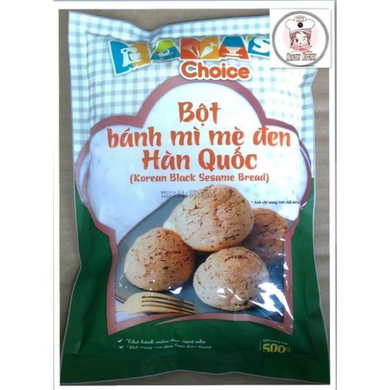 Bột Làm Bánh Mì Mè Đen Hàn Quốc MAMA’S CHOICE 500gr