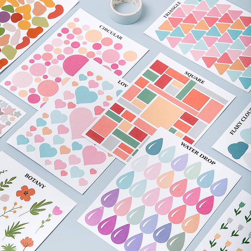Sticker Dán Trang Trí Sổ Tay DIY Họa Tiết Hoạt Hình Đáng Yêu