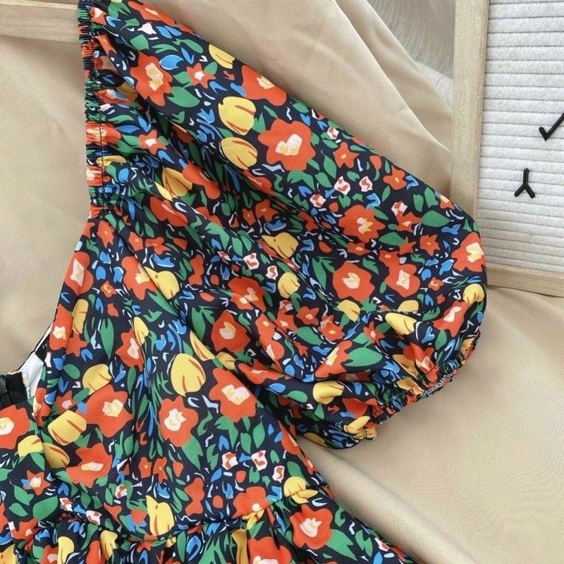 BIGSIZE Đầm babydoll hoạ tiết 55-100kg