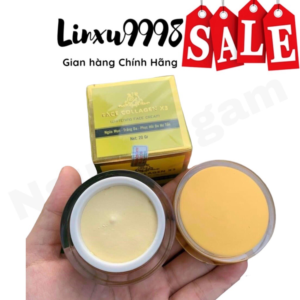 KEM FACE COLLAGEN X3 LÀM TRẮNG HỒNG MỊN MÀNG