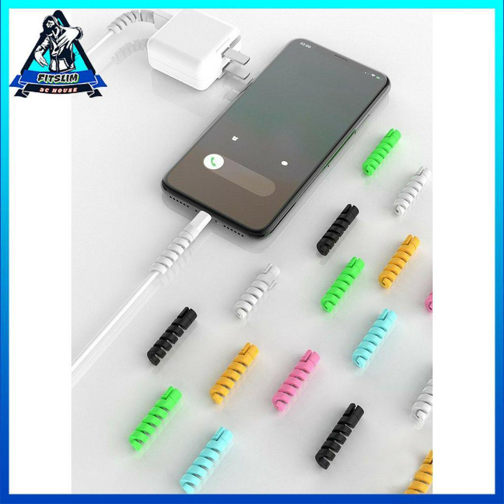 Dây quấn bảo vệ dây cáp sạc điện thoại dạng xoắn ốc thích hợp cho Iphone