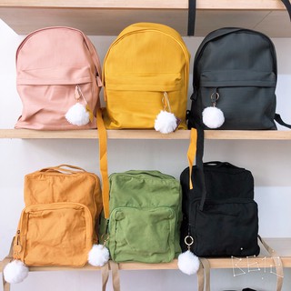 Balo Ulzzang vải canvas p/c Kore cổ điển 40x30x13