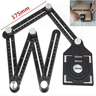 Thước vạch dấu tường, gạch 6 góc,thước đo góc đa năng,định vị lỗ khoan, sao chép hình dạng