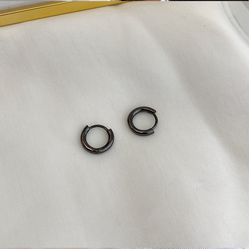 Bông Tai Tròn Thiết Kế Đơn Giản Cá Tính