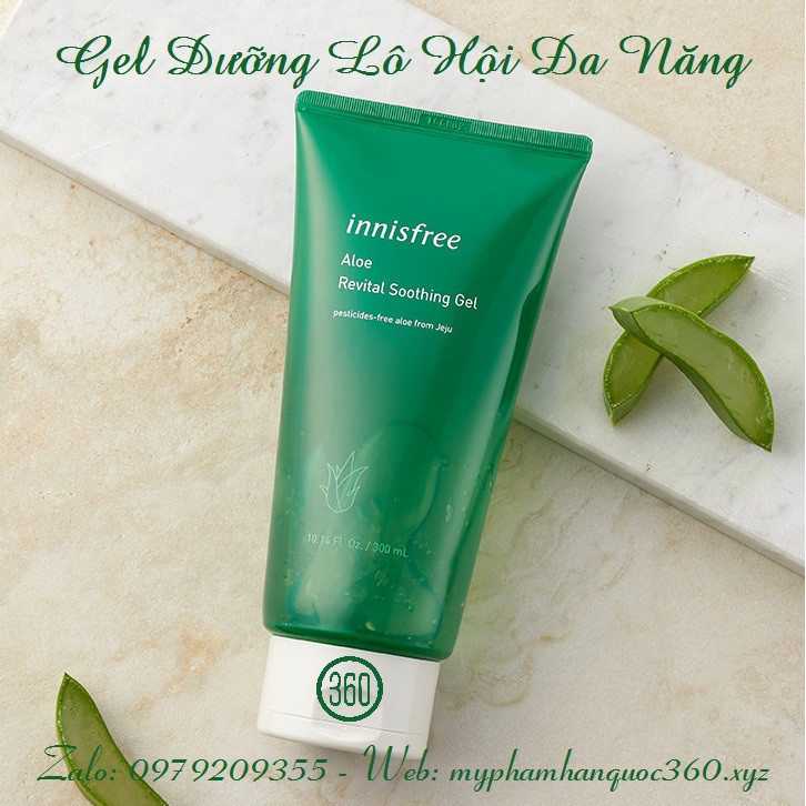 Gel Làm Mềm &amp; Mịn Da Từ Lô Hội Innisfree Aloe Verital Soothing Gel 300ml