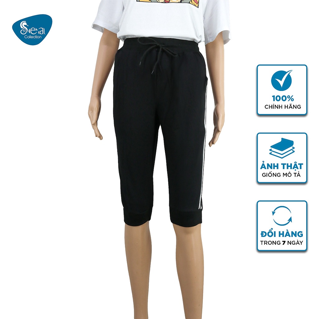 Quần Lửng Thun Nữ Sea Collection phối sọc 6355