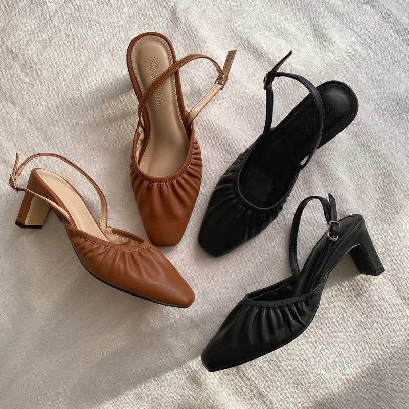 sandal slingback bít mũi