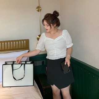 Áo cổ vuông tay bồng - abeo175