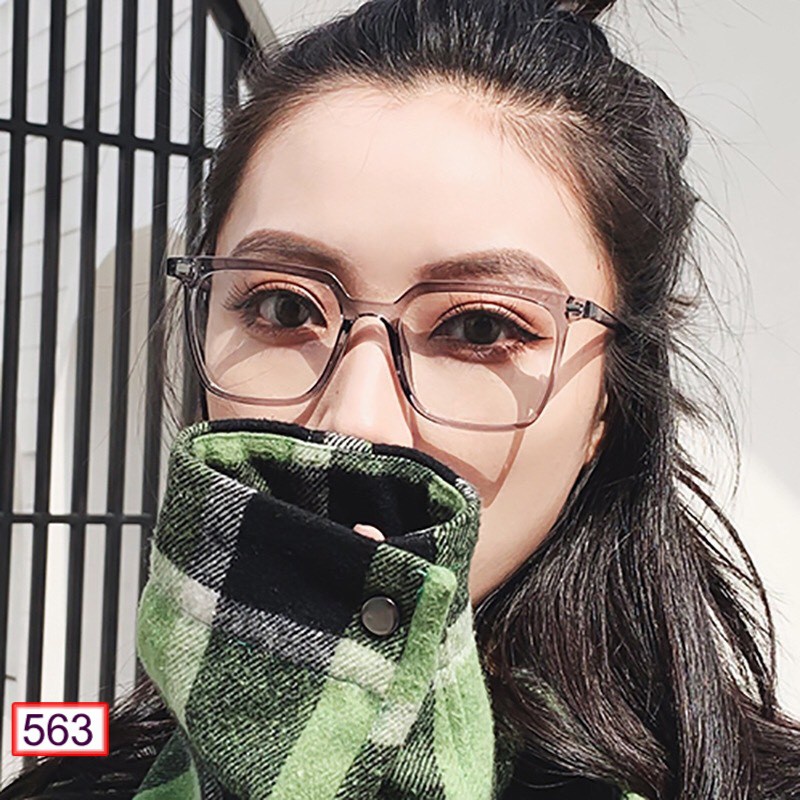 Mắt Kính Gọng Cận 563 Form Vuông Hàn Quốc Trendy Siêu Đẹp - Hazo