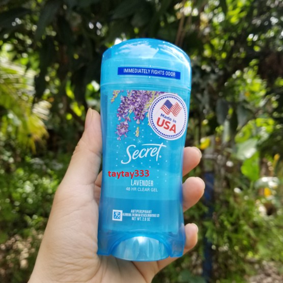 [HÀNG MỸ] Lăn Khử Mùi Secret Lavender Clear Gel 73g | BigBuy360 - bigbuy360.vn