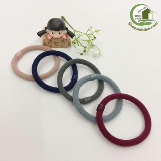 Dây cột tóc thun dày nhiều màu - giao màu ngẫu nhiên