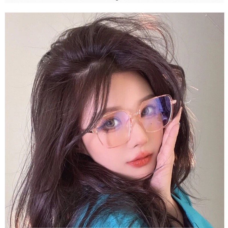 Kính Mát Gọng Vuông Oversized Chống Ánh Sáng Xanh Phong Cách Hàn Quốc Kèm Diopter - 0.5 Đến 600 Cho Nam Và Nữ