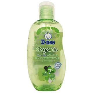 Tắm gội toàn thân em bé Dnee Organic Xanh lá 200ml/380ml/800ml